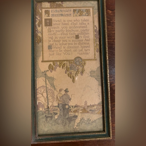 Four antique motto pictures— a century old! - Picture 4 of 8